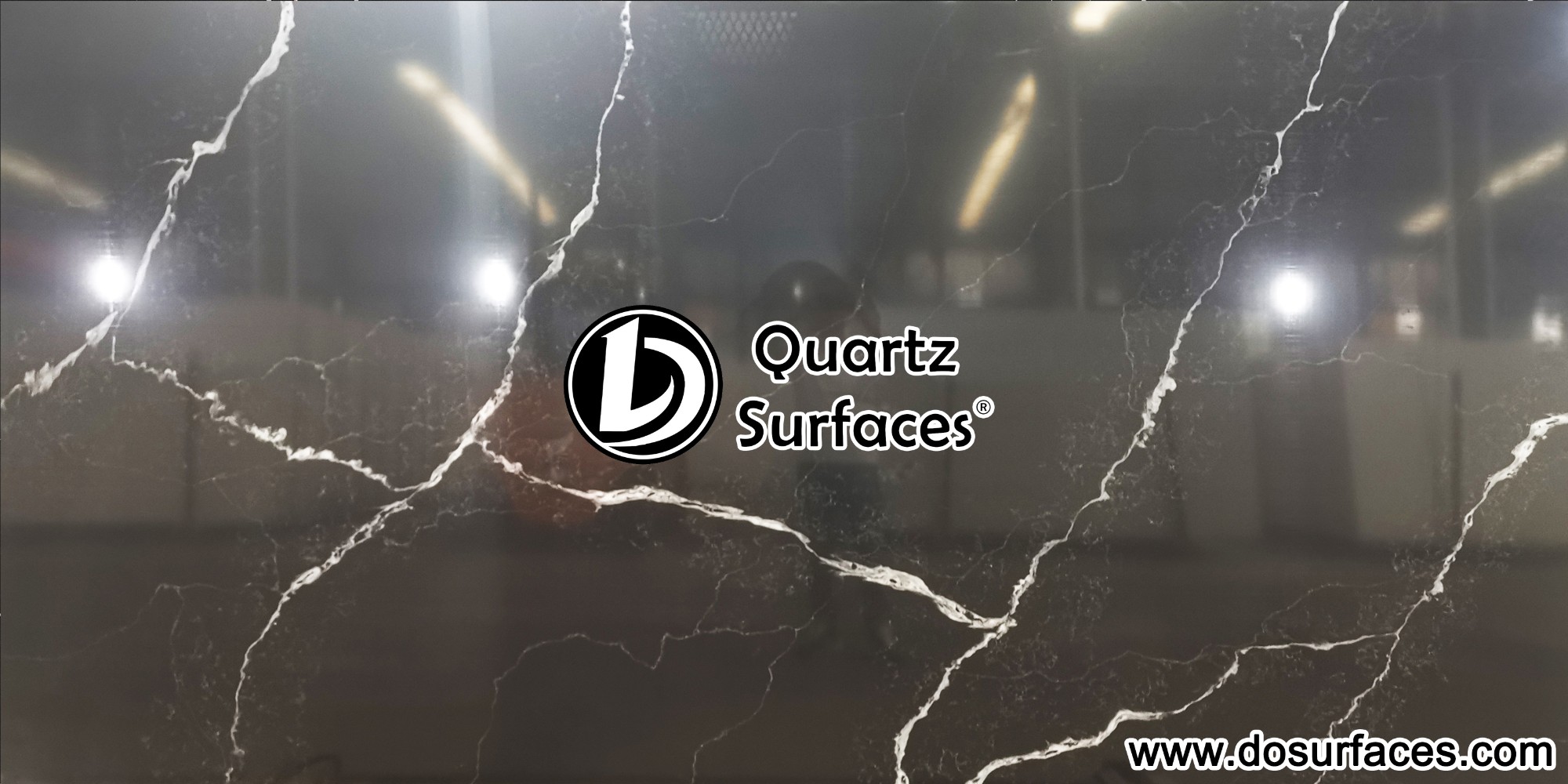 Calcatta Black Quartz Stone Slab DO-S1111